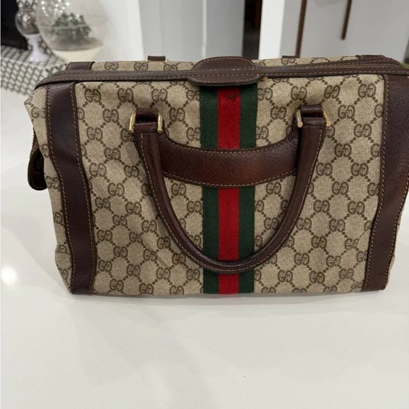 Gucci Vintage “Boston Tote”. - Picture 3 of 17